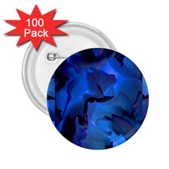 Peony In Blue 2 25  Buttons (100 Pack) 