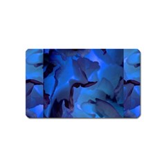 Peony In Blue Magnet (name Card)