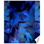 Peony in Blue Canvas 8  x 10  8.15 x9.66  Canvas - 1