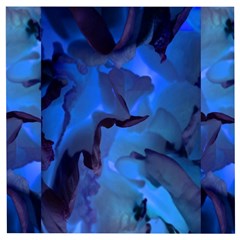 Peony In Blue Wooden Puzzle Square