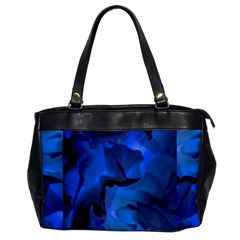 Peony In Blue Oversize Office Handbag