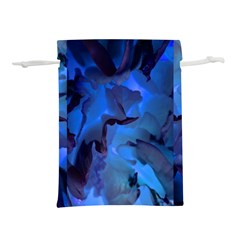 Peony In Blue Lightweight Drawstring Pouch (l)