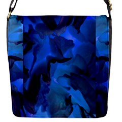 Peony In Blue Flap Closure Messenger Bag (s) by LavishWithLove