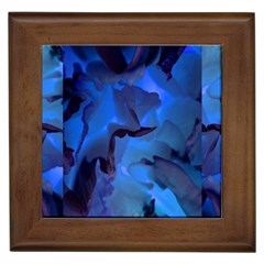 Peony In Blue Framed Tile by LavishWithLove