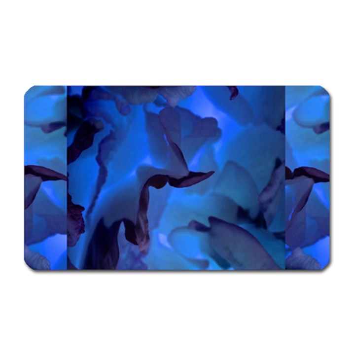 Peony in Blue Magnet (Rectangular)