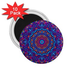 Vibrant Violet Mandala 2 25  Magnets (10 Pack) 