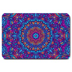 Vibrant Violet Mandala Large Doormat 