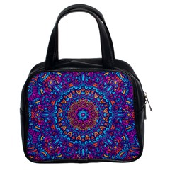 Vibrant Violet Mandala Classic Handbag (two Sides)