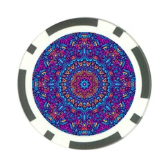 Vibrant Violet Mandala Poker Chip Card Guard (10 Pack) by lujastyles