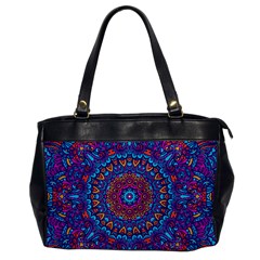 Vibrant Violet Mandala Oversize Office Handbag