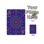 Vibrant Violet Mandala Playing Cards 54 Designs (Mini) Front - Spade2