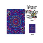 Vibrant Violet Mandala Playing Cards 54 Designs (Mini) Front - Spade6