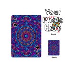 Vibrant Violet Mandala Playing Cards 54 Designs (Mini) Front - Spade7