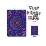 Vibrant Violet Mandala Playing Cards 54 Designs (Mini) Front - Spade8