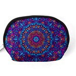 Vibrant Violet Mandala Accessory Pouch (Medium) Back