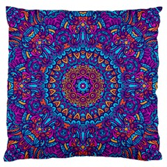 Vibrant Violet Mandala Standard Flano Cushion Case (one Side) by lujastyles