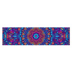 Vibrant Violet Mandala Satin Scarf (oblong) by lujastyles