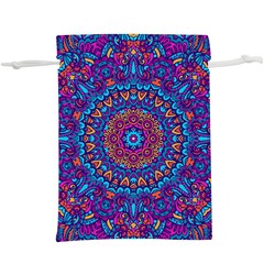 Vibrant Violet Mandala  Lightweight Drawstring Pouch (xl) by lujastyles