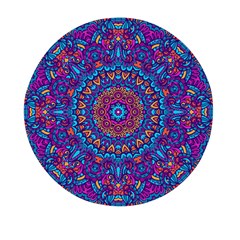 Vibrant Violet Mandala Mini Round Pill Box (pack Of 3) by lujastyles