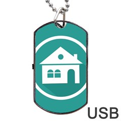 Icon-512 Dog Tag Usb Flash (one Side) by chun288