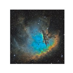 Pacman Nebula (ngc281) Small Satin Scarf (square) by idjy