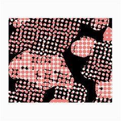 Abstrait Effet Formes Noir/rose Small Glasses Cloth by kcreatif