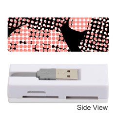 Abstrait Effet Formes Noir/rose Memory Card Reader (stick) by kcreatif