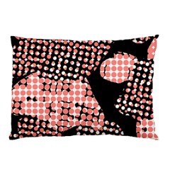 Abstrait Effet Formes Noir/rose Pillow Case (two Sides) by kcreatif