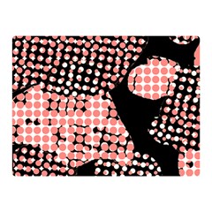 Abstrait Effet Formes Noir/rose Double Sided Flano Blanket (mini)  by kcreatif