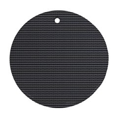 Chevron Colors Blanc/noir Ornament (round) by kcreatif