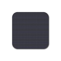 Chevron colors blanc/noir Rubber Coaster (Square)