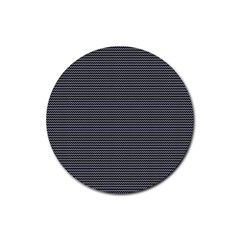 Chevron colors blanc/noir Rubber Coaster (Round)