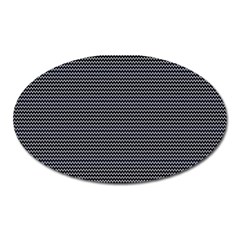 Chevron Colors Blanc/noir Oval Magnet by kcreatif