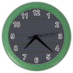 Chevron Colors Blanc/noir Color Wall Clock by kcreatif