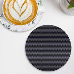 Chevron colors blanc/noir UV Print Round Tile Coaster