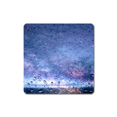 Gouttes D eau Galaxy Square Magnet by kcreatif