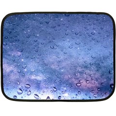 Gouttes D eau Galaxy Double Sided Fleece Blanket (mini)  by kcreatif