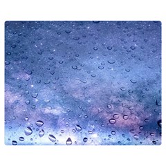 Gouttes D eau Galaxy Double Sided Flano Blanket (medium)  by kcreatif