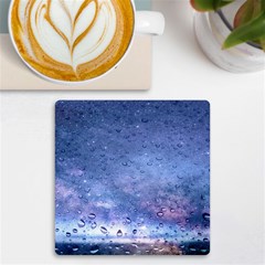 Gouttes D eau Galaxy Uv Print Square Tile Coaster  by kcreatif