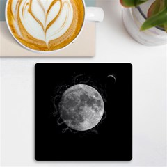 Lune Étoilé Uv Print Square Tile Coaster  by kcreatif