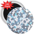 Camouflageblancbleu 3  Magnets (100 pack) Front