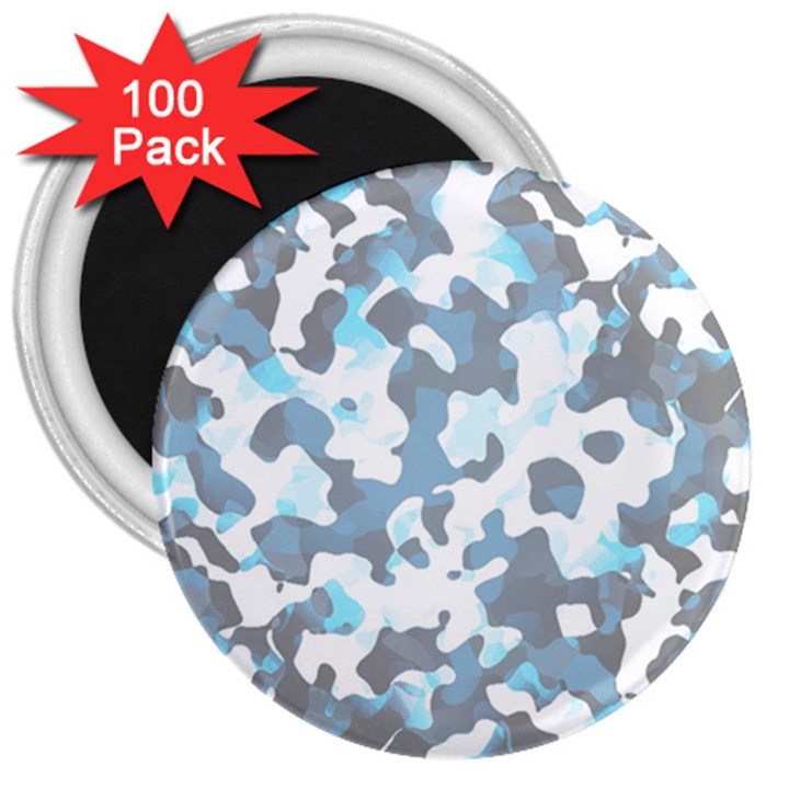 Camouflageblancbleu 3  Magnets (100 pack)