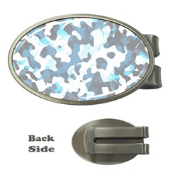 Camouflageblancbleu Money Clips (oval)  by kcreatif