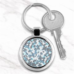 Camouflageblancbleu Key Chain (round) by kcreatif