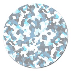 Camouflageblancbleu Magnet 5  (round) by kcreatif