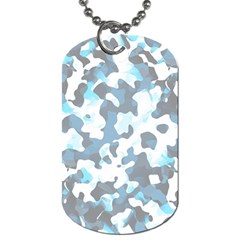 Camouflageblancbleu Dog Tag (two Sides) by kcreatif