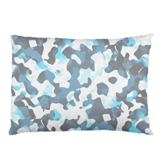 Camouflageblancbleu Pillow Case (two Sides) by kcreatif