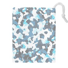 Camouflageblancbleu Drawstring Pouch (4xl) by kcreatif