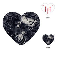 Charcoal Faker Playing Cards Single Design (heart) by MRNStudios