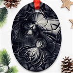 Charcoal Faker Oval Ornament (Two Sides) Front